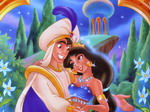 Aladdin and Jasmin in love