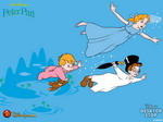Wendy, John and Michael flying