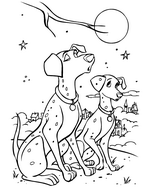 coloring page 101 Dalmatians