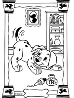 coloring page 101 Dalmatians