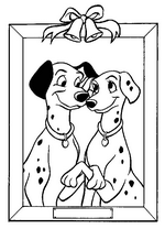 coloring page Poncho and Perdie