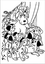 coloring page 101 Dalmatians