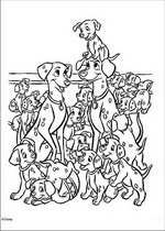 coloring page 101 Dalmatians