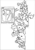 coloring page 101 Dalmatians