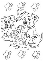 coloring page 101 Dalmatians