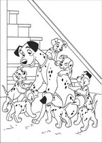 coloring page 101 Dalmatians