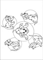 coloring page 101 Dalmatians