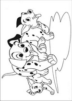 coloring page 101 Dalmatians
