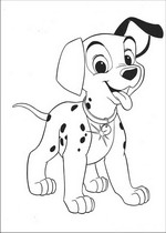 coloring page 101 Dalmatians