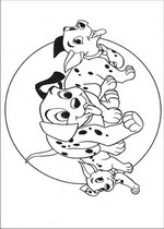 coloring page 101 Dalmatians