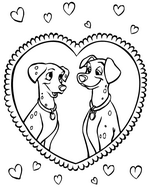 coloring page 101 Dalmatians