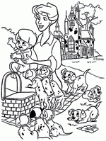 coloring page 101 Dalmatians