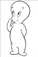 Kids-n-fun | 24 coloring pages of Casper the friendly ghost