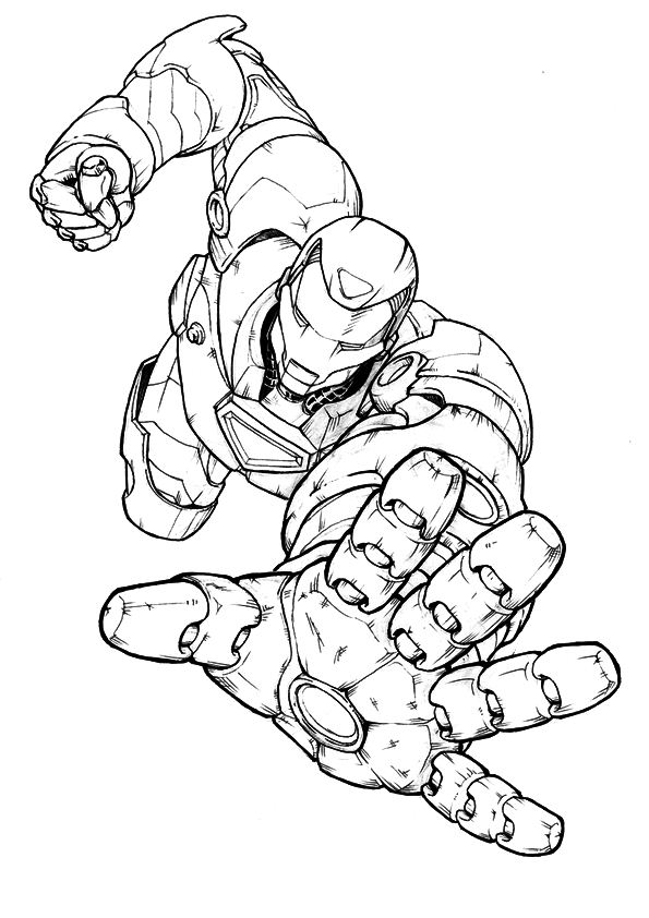 Kidsnfun.com  60 coloring pages of Iron Man