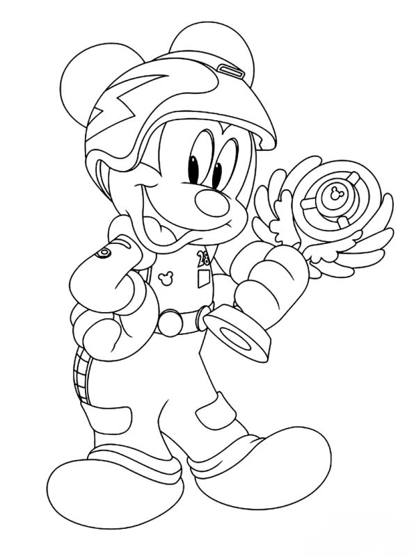 Mickey And The Roadster Racers Coloring Pages 