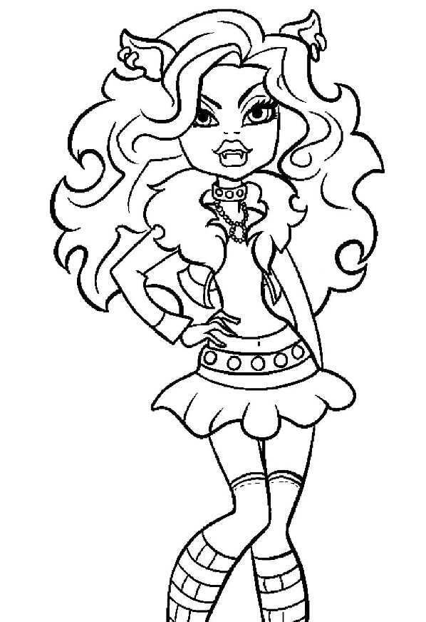 Kidsnfuncom 32 coloring pages of Monster High