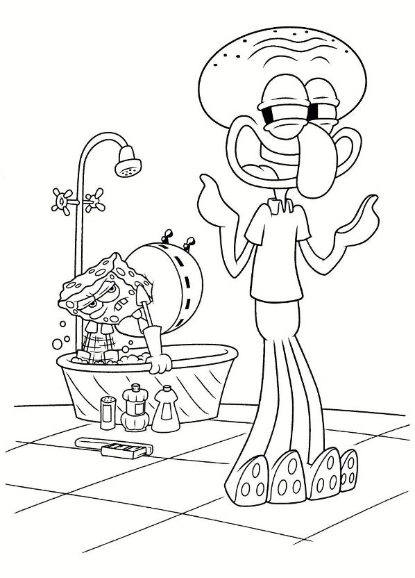 Kidsnfuncom 39 coloring pages of Spongebob Squarepants