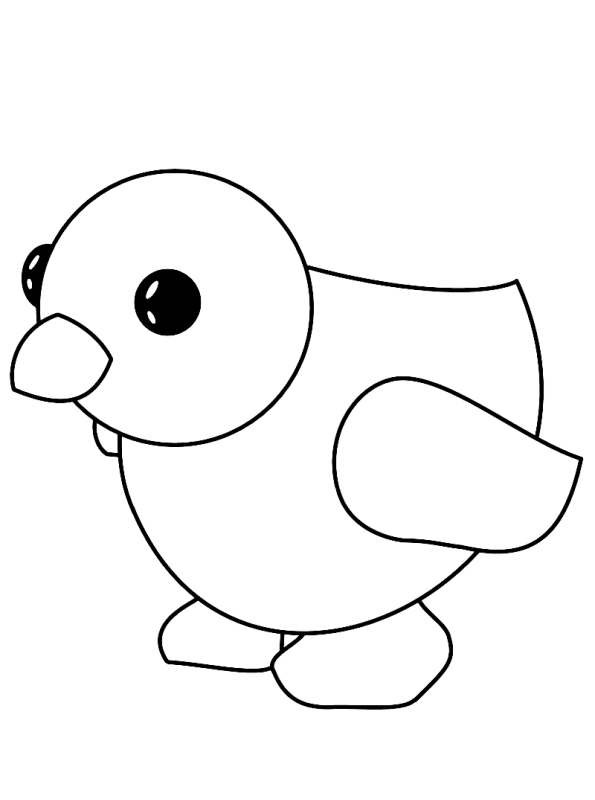  | Coloring page Adopt me little bird