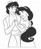 coloring page Aladdin