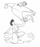 coloring page Aladdin