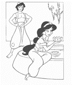 coloring page Aladdin