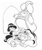 coloring page Aladdin