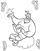 coloring page Aladdin