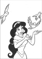 coloring page Aladdin