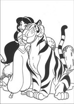 coloring page Aladdin