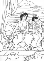 coloring page Aladdin