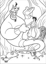coloring page Aladdin