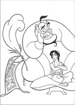 coloring page Aladdin