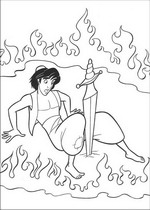 coloring page Aladdin