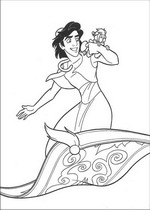 coloring page Aladdin