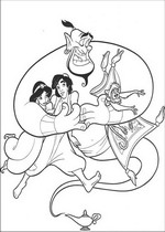 coloring page Aladdin
