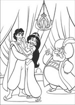 coloring page Aladdin