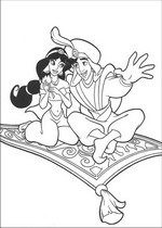 coloring page Aladdin