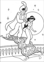 coloring page Aladdin