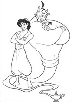 coloring page Aladdin