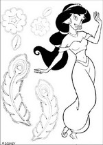 coloring page Aladdin