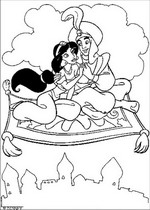 coloring page Aladdin