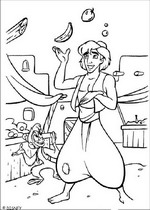 coloring page Aladdin