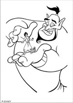 coloring page Aladdin