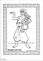 coloring page Aladdin