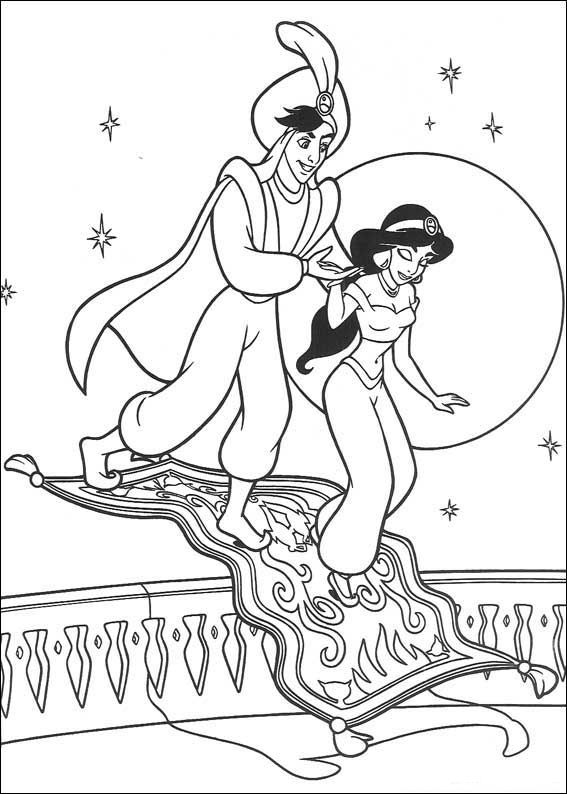 Kids-n-fun.com | 60 coloring pages of Aladdin