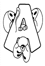 Kids-n-fun | 26 coloring pages of Alphabet Diddl