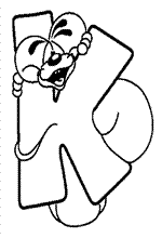 Kids-n-fun | 26 coloring pages of Alphabet Diddl
