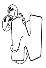 Kids-n-fun | 26 coloring pages of Alphabet Diddl