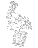 coloring page Alice in Wonderland