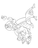 coloring page Alice in Wonderland